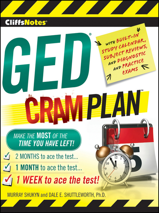 Title details for CliffsNotes GED Cram Plan by Murray Shukyn - Available